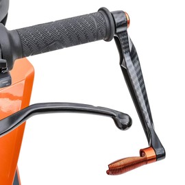 Zaddox 100% Aluminum Motorcycle Lever Guards for KTM 1190 RC8 / R X6 Orange Black