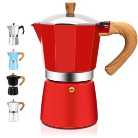 DITOSH 9 Cup Aluminum Espresso Stovetop Moka Pot Express Coffee Maker Percolator Italian Classic Mocha Coffee Machine for Italian and Cuban Cafe Brewing for Home & Camping 450ml 15oz