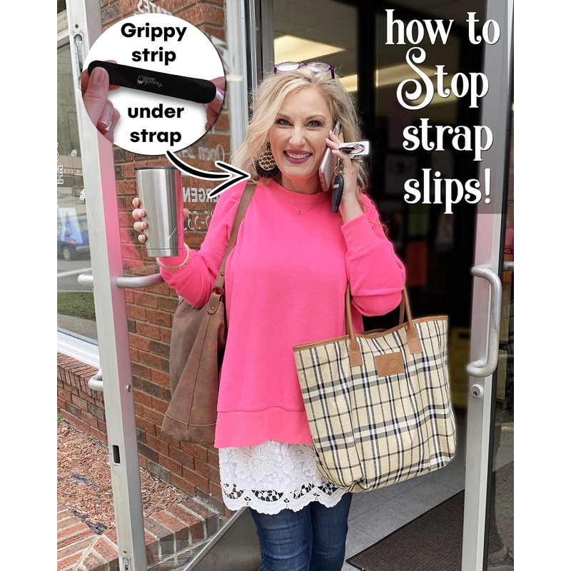 Purse Gummy Stop Strap Slips - Non Slip Grip Strip