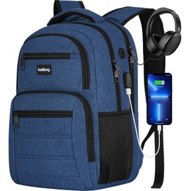 kadilong School Backpacks for Teen Boys Bookbag with Laptop Compartment,Back Pack for Men Water Resistant Schooler with USB Charging Port,Morrales Knapsack for Business College High School