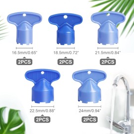 xinyee 10 Pack Cache Faucet Aerator Key Removal Wrench Tool M16.5/18.5/21.5/22.5/24, Faucet Aerator Key Removal Wrench Tool Recessed Aerator Key Sink Aerator Wrenches for Cache Aerators