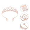 Fantasy Glitter Pink Birthday Girl Sash Set Birthday Crown Happy
