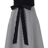 Francfranc Scalloped Full Apron, New Life, Gift, Black
