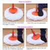 Amaou 5 Pack Spin Mop Heads, Microfiber Mop Refill Heads