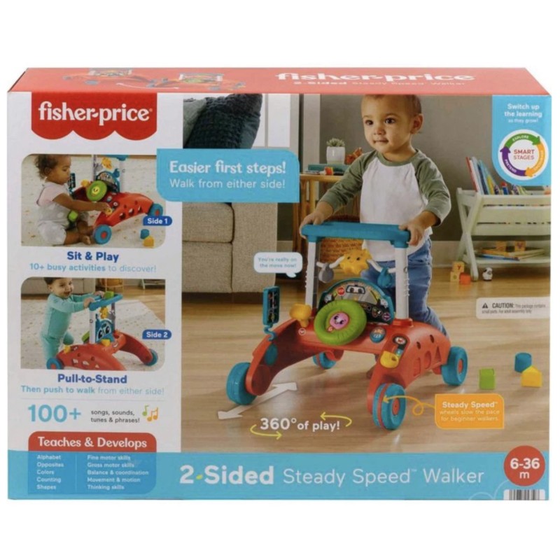 Fisher-Price 2-Sided Steady Speed Walker Toy New With Box