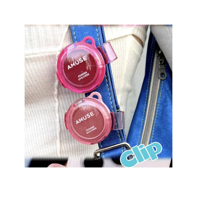 AMUSE Powder Lip & Cheek (with Keyring & Clip) 4g,