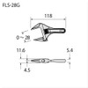 Fujiya Tools, FLS-28G-F, Short Adjustable Wrench with Grip