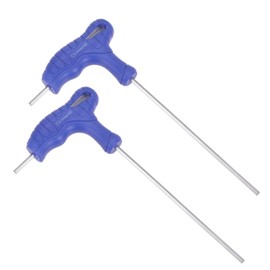 CoCud T-Handle Hex Wrench 2.5mm Hex CR-V Steel Metric T Key Wrench Blue for Basic Home Repair and Machine Maintenance 2pcs