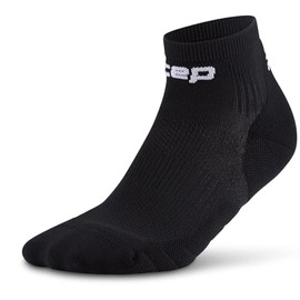 CEP - Short running socks with compression for women, Core 5.0 low cut, optimal blood circulation, faster recovery and blister-free running, black, M