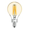 GE Vintage Style LED Light Bulbs, 40 Watt, Amber Finish,