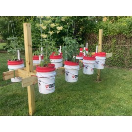Bucket Suspender Bucket Hanger, Planter for 2" x 6" boards, No Fasteners Rq'd