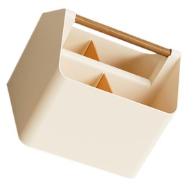 jojofuny Reusable Sundries Storage Box with Handle Desktop Organizer for Stationery Remote Controls Vanity Items for Home Office Decor