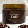 Exfoliante Corporal de Cafe hecho con Azúcar Orgánica con Manteca