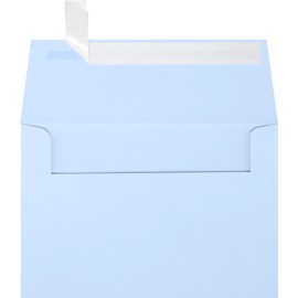 LUXPaper A4 Invitation Envelopes for 4 x 6 Cards in 80 lb. Baby Blue, Printable Envelopes for Invitations, 50 Pack, Envelope Size 4 1/4 x 6 1/4 (Blue)