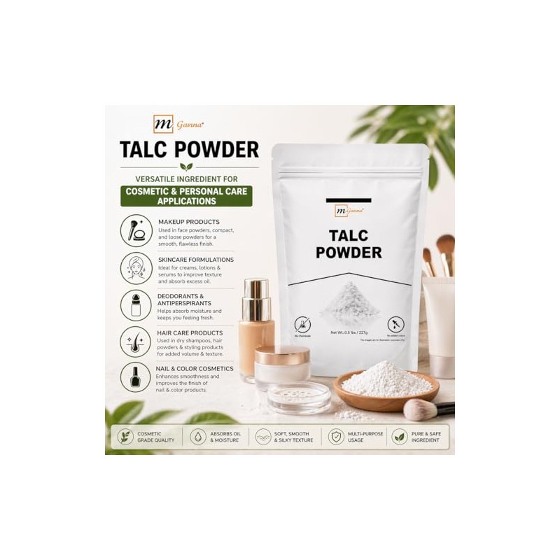 100% Natural Talc Powder 1 LBS / 454 GMS for