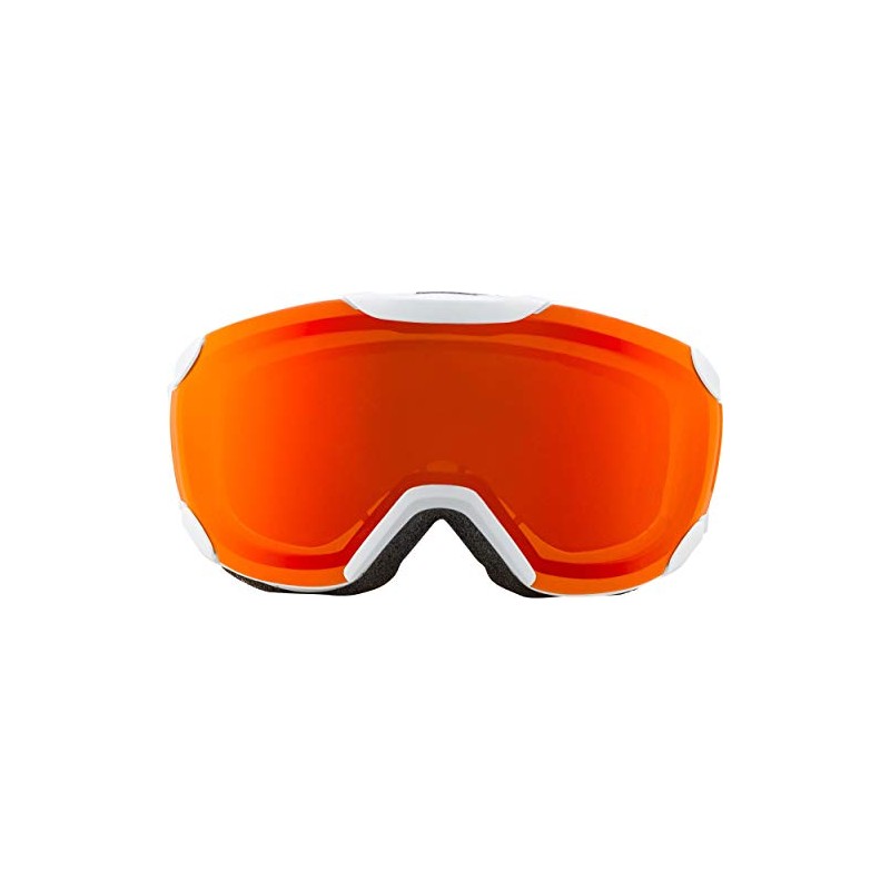 ALPINA Sports Thaynes HM Ski Goggles Plastic/Polycarbonate White/Orange 100% UV