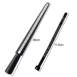 JCUGSBS Ring Sizer Measuring Scales Set for Measuring Ring Diameters, Size Standard UK, EU, USA and Switzerland