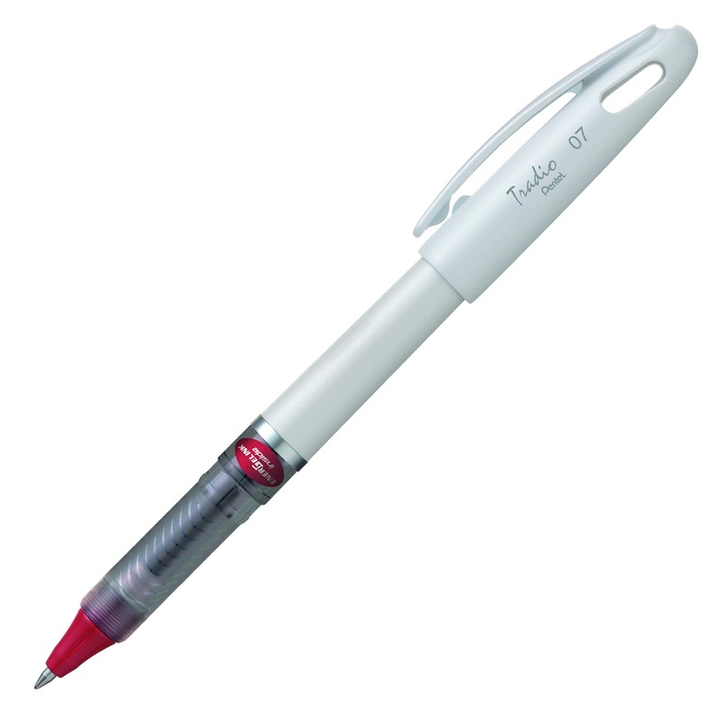 Pentel Energel Tradio Medium Tip Red Ink Roller Ball Pen