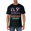 9th Birthday Rainbow Sleepover Squad Pajamas Slumber Girls T-Shirt