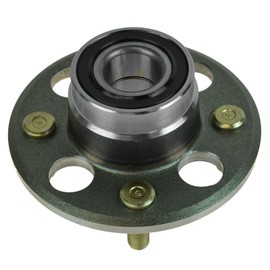 TRQ Rear Wheel Bearing & Hub Assembly with ABS Sensor Compatible with 1985-2000 Honda Civic 1993-1997 Civic del Sol 1988-1991 CRX 1986-1987 Wagovan