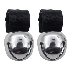 SCENEREAL Large Bell for Dog Collar, 2 Pack 1.5" Extra Loud Collar Bells for Cats and Dogs Training, Hiking, Walking, Hunting, Pet Tracker, Pet Bell for Save Wildlife and Birds Silver