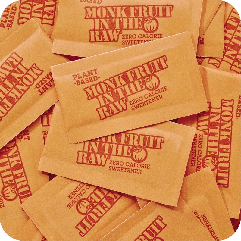 Monk Fruit In The Raw Sweetener Packets, 200 Ct, Keto