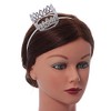 Avalaya Statement Full Round Clear Crystal Queen Crown Rhinestone Bridal