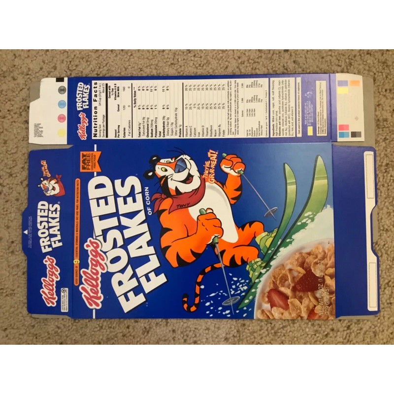 Kellogg VTG 1996 Kellogg’s Frosted Flakes Tony the Tiger Skier