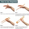 Reusable Fiberglass Chopsticks, 5 Pairs Lightweight Japanese Chopsticks, Non-Slip Durable