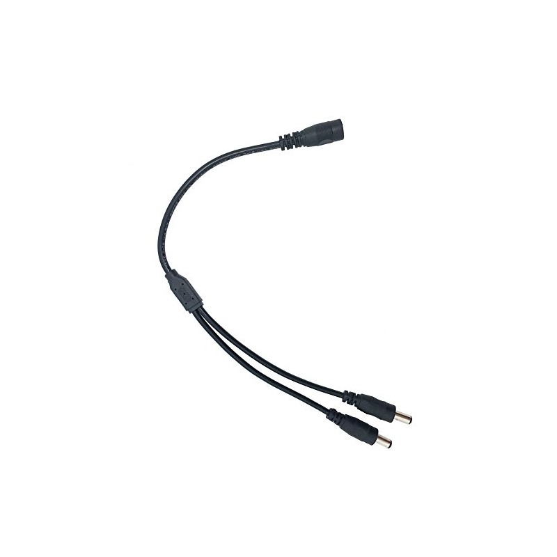 Litever Power Splitter, 2 Way, 1 Female Jack to 2