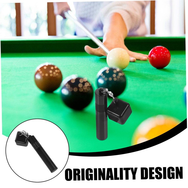 BESPORTBLE Three-in-one Billiard Chalk Holder Pool Powder Storage Case Tips
