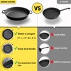 EDGING CASTING Pre-Seasoned Large Cast Iron Skillet 17 Inch, Dual