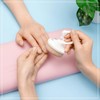 CHERIMOYA Brocha Quitapolvo Para Uñas Profesional Tapa Protectora-Blanco