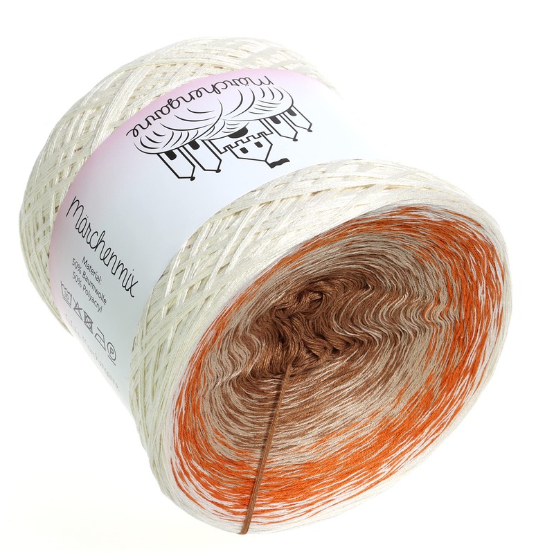 LiLu's gradient yarn, desert sky mocha, exterior, 4-ply, 400 g/1520