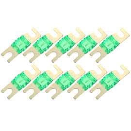 A ABSOPRO ANL Blade Fuses 30A AFS Mini ANL Fuse for Car Truck Motorcycle Boat Audio System Pack of 10