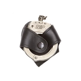 Aker Leather Products Handcuff Case Attachment Aker Leather 102 Handcuff Case Attachment for Shoulder Holsters, Plain, Black