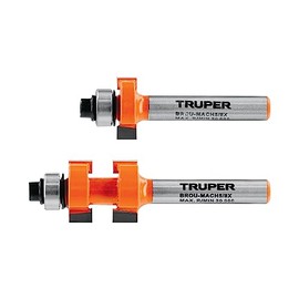 Truper BROU-MACH5/8X, Juego de machimbrador, 5/8", con balero