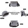 kuifang Checkered Bum Bag Crossbody Bag for Women, Spacious Purse