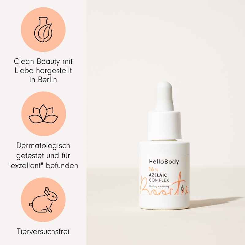 HelloBody 16% AZELAIC COMPLEX Booster - Azelaic Acid Serum Against