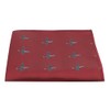 King & Priory Burgundy Red Embroidered Hurricane Fighter Plane Pocket
