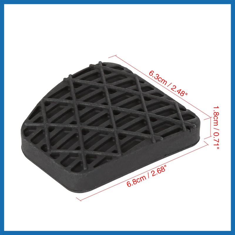 A ABSOPRO Car Auto Vehicle Rubber Black Brake Clutch Pedal