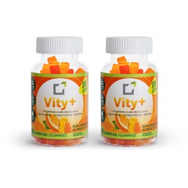 Vity+| 60 gomitas sin azúcar multivitamínicas, pack 2x1