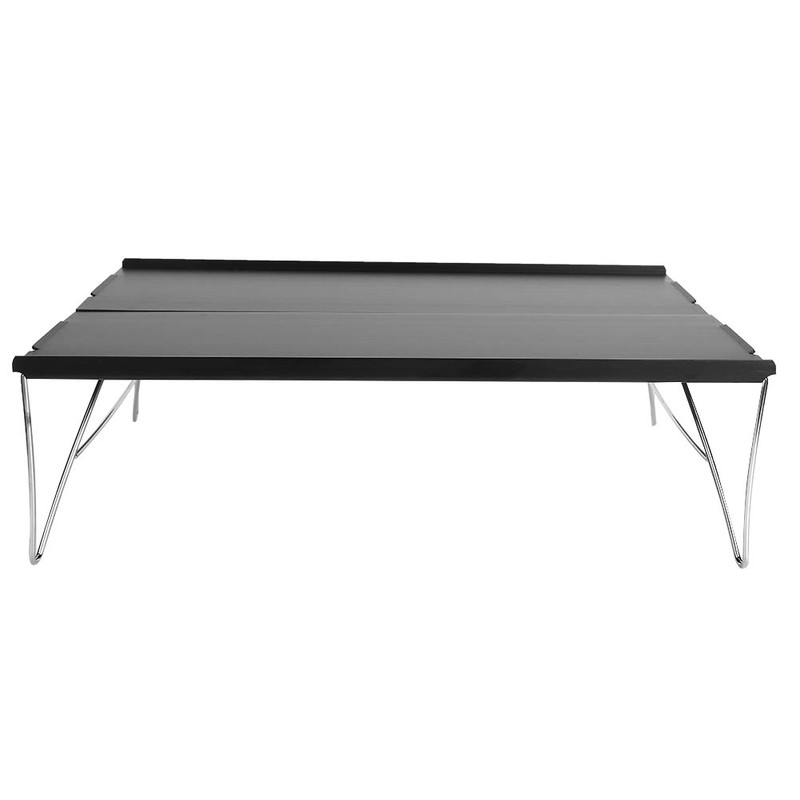 Outdoor Barbecue Table Ultra‑Light Portable Folding Aluminum Alloy Table for