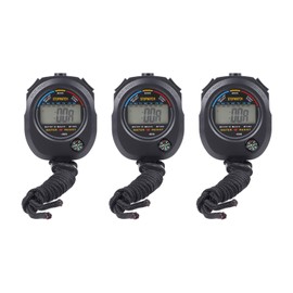 3 PCS Sports Stopwatch High Accuracy Waterproof 40mah Sports Stopwatch Timer for Running Swimming Basketball