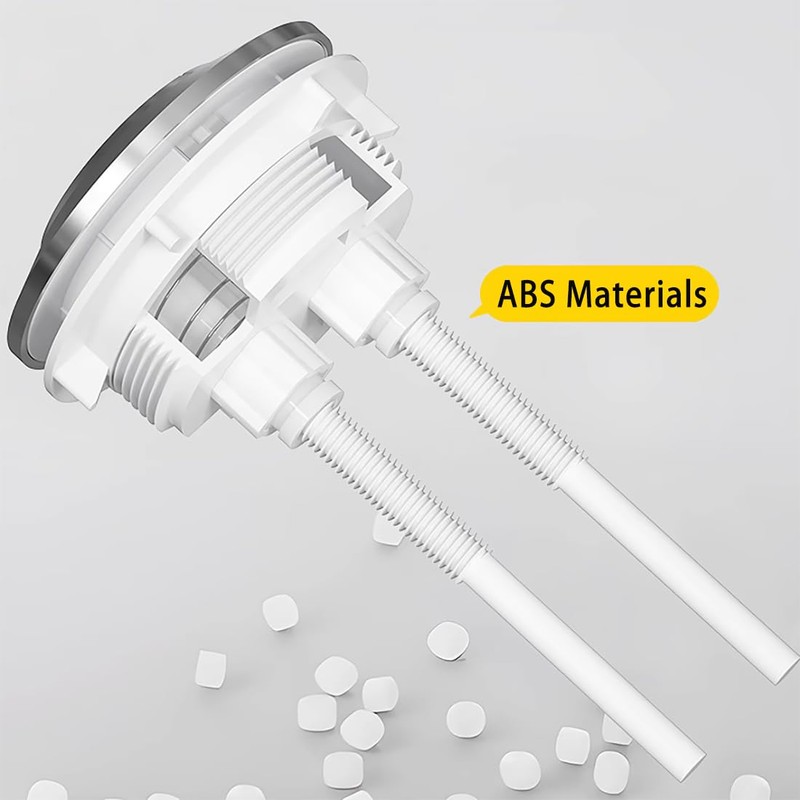 38mm Dual Flush Push Button, Replaceable Toilet Flush Button, Chrome