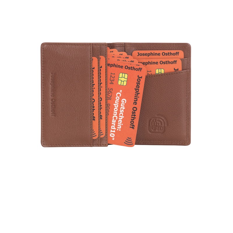 Josephine Osthoff Business Card Holder ID Card Holder Leather Women's