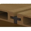 Valdern Plastic Composite Decking Clips with Screws Hidden Deck Fixings