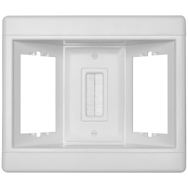 Legrand - Pass & Seymour TV3LVKITWCC2 3-Gang Recessed TV Box with Low-Voltage Pull-Thru Brush Strap