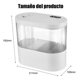 AOMDEXS Pecera para Pez Betta, Acuario para Peces, con Filtro y Iluminación Led, Nano Acuario de 1.5 Galones, Fácil de Instalar y Silencioso, Adecuado para Escritorio del Hogar y la Oficina