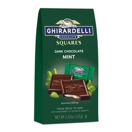 Ghirardelli Chocolate Squares, Dark and Mint Filled, 5.32 oz., (Pack of 6)